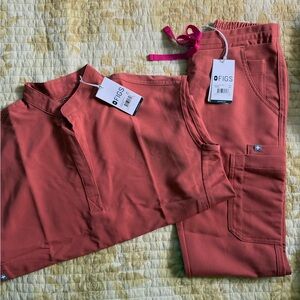 Figs Women's XXS terracotta scrubs
